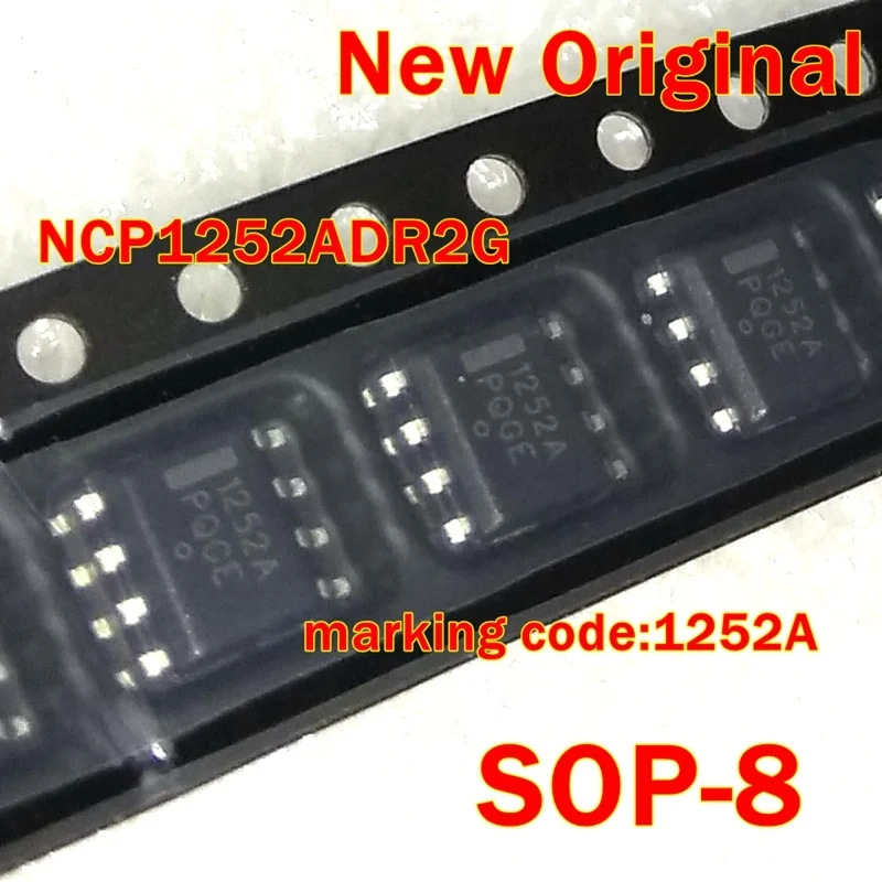 1Pcs to 100Pcs Ncp1252Adr2G Ncp1252Adr2 Sop-8 New Original Marking Code:1252A Flyback Applications