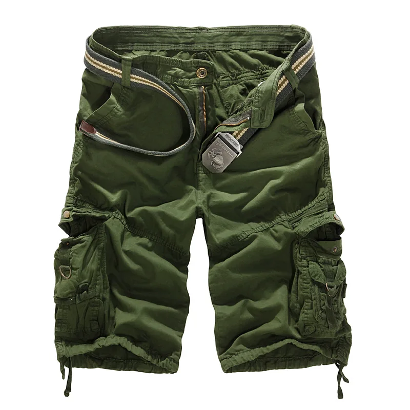 

Мужские свободные повседневные комбинезоны, шорты-карго большого размера с пятью точками и множеством карманов