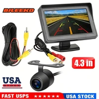 ✨ ¡Amplia compatibilidad! Bileeko 4,3"" DIY TFT LCD Monitor Vista trasera Cámara de respaldo inverso Ajuste 🔥