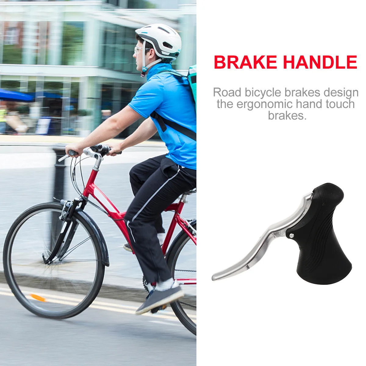 1Pair Sturdy Bike Brake Levers Road Brakes Easy to Install Durable Aluminum Alloy Cycling Accessories Safe Riding