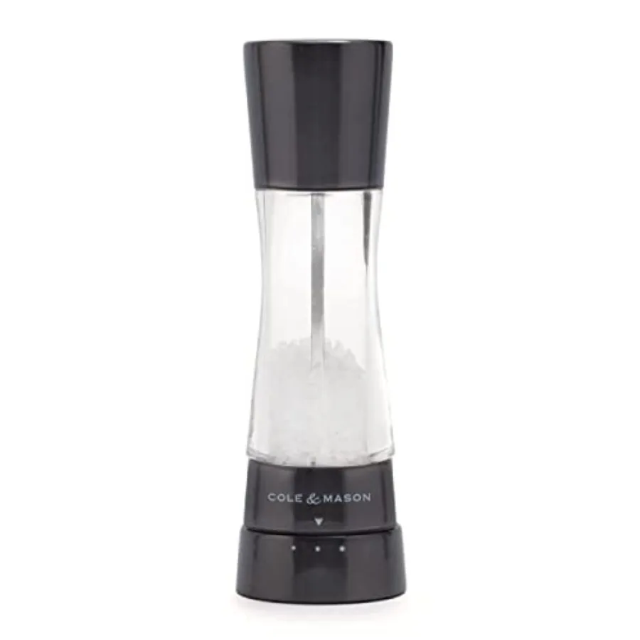 

Derwent Salt Grinder - Gunmetal Mill Includes Gourmet Precision Mechanism and Premium Sea Salt