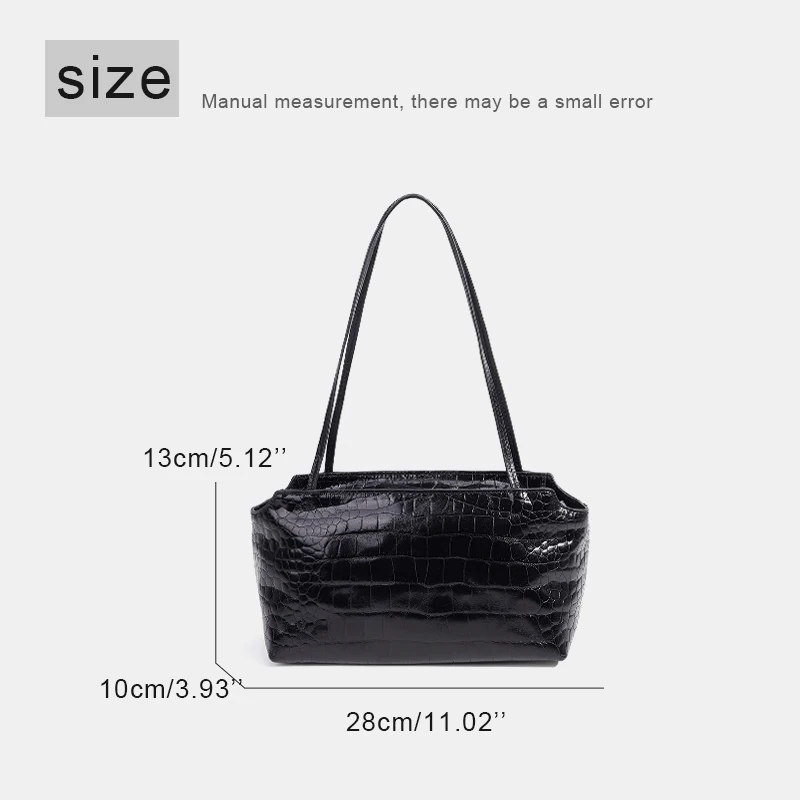 Customize Initials Leather Crocodile Pattern Small Underarm Bags For Women Luxury Designer Handbags 2027 New In Cowhide Shoulder