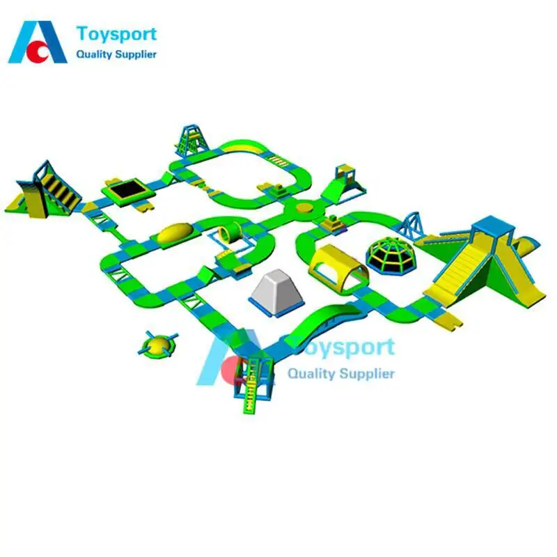 Inflatable Splash Water Obstacle Course Floating Water Park Inflatable
