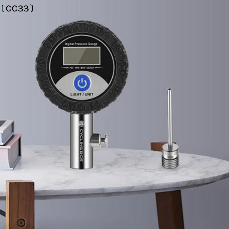 

Ball Pressure Gauge Digital Display Barometer 0-1.4BAR With Rubber Protective Cover For Football Basketball Volleyball〔CC33〕