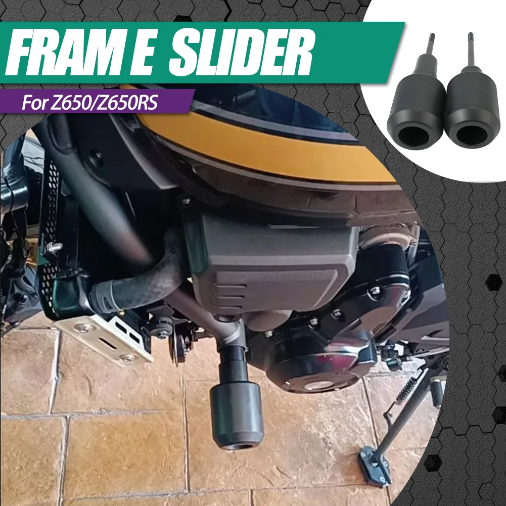 

For Kawasaki Z650 2017-2025 Z650RS 2022-2025 Motorcycle Accessories Frame Sliders Falling Protection Crash Protector Pad Z 650