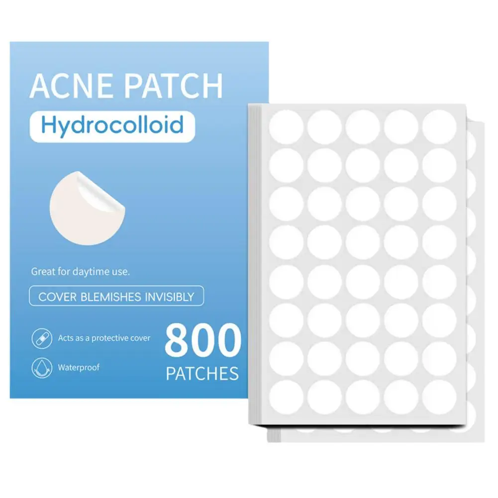 1200 Stuks Acne Puistje Patch Sticker Waterdicht Acne Behandeling Puistje Remover Tool Smet Spot Gezichtsmasker Huidverzorging Verborgen Puistje