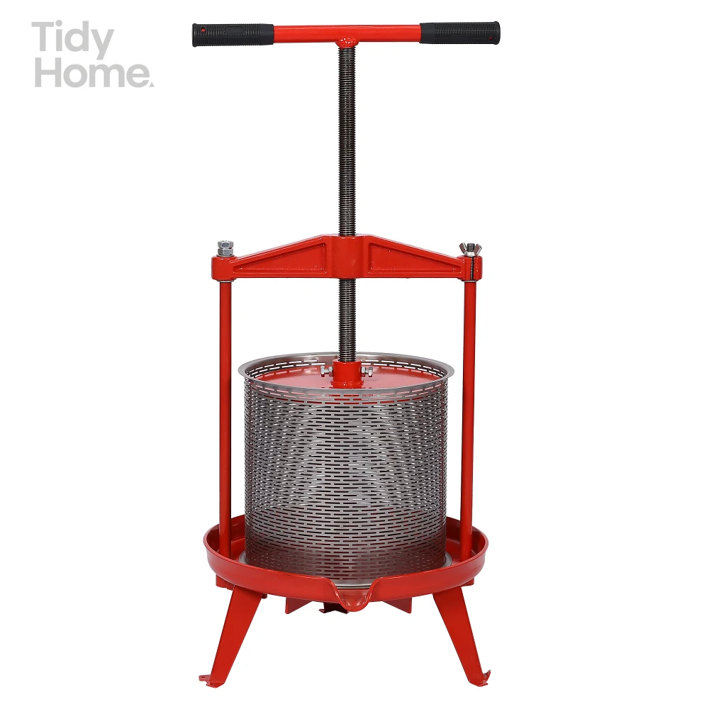 

Fruit and Wine Press,Stainless Steel,3.69gallon/14L,steel filter barrel press /honey screw press /oil residue distiller's grains