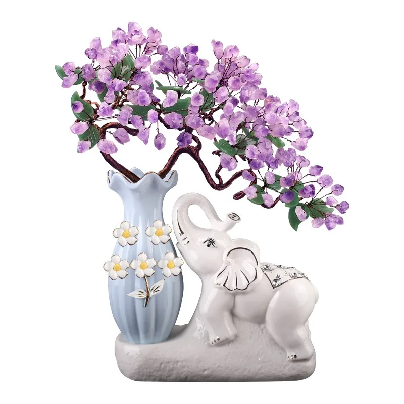 Amethyst Home Living Room Entryway TV Wine Cabinet Decoration, New Home Gift, Wedding Ornament