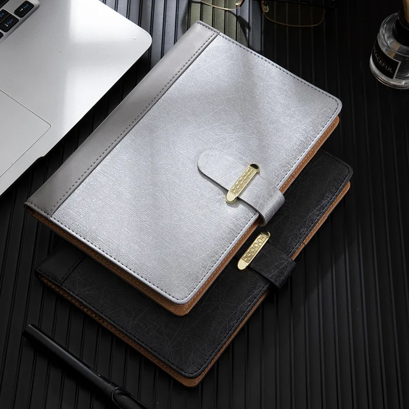 2025customized.Business Notebook A5 Stationery Diary Office Notebook with PU Leather Cover and Customized Gi