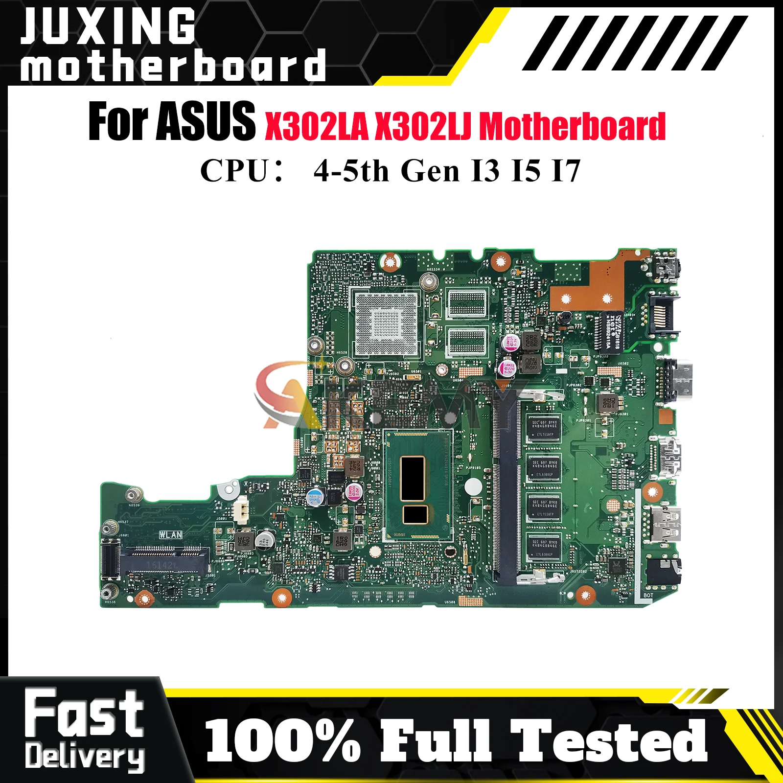 

X302LA Материнская плата для ноутбука ASUS VivoBook X302L X302LA X302LJ Материнская плата для ноутбука с процессором I3 I5 I7 100% тестирование ОК быстрая доставка