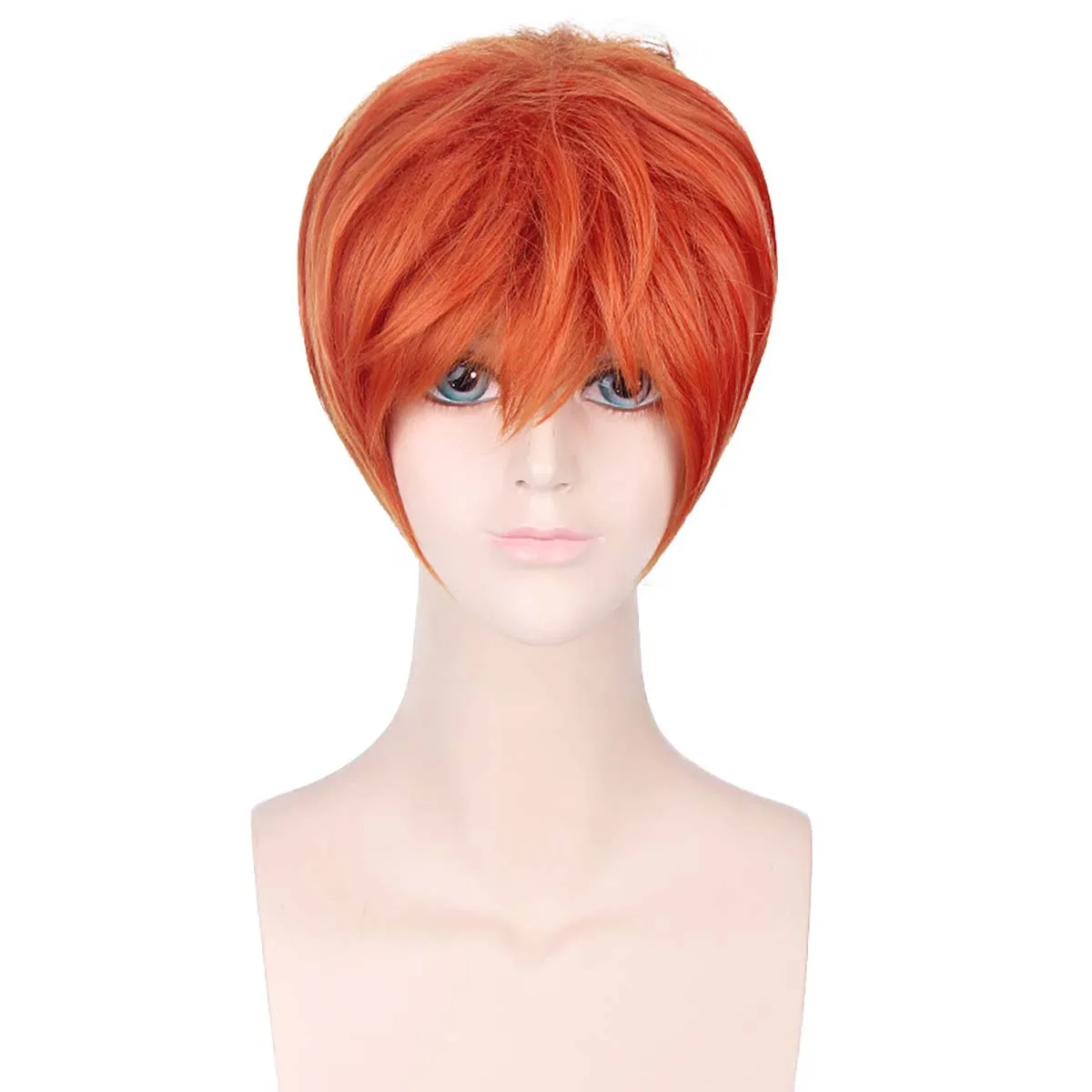 Crazy Animal City Fox Nick Cosplay Wig  High Temperature Fiber Short Orange Black Gradient Men's  For Anime Cos Halloween Party