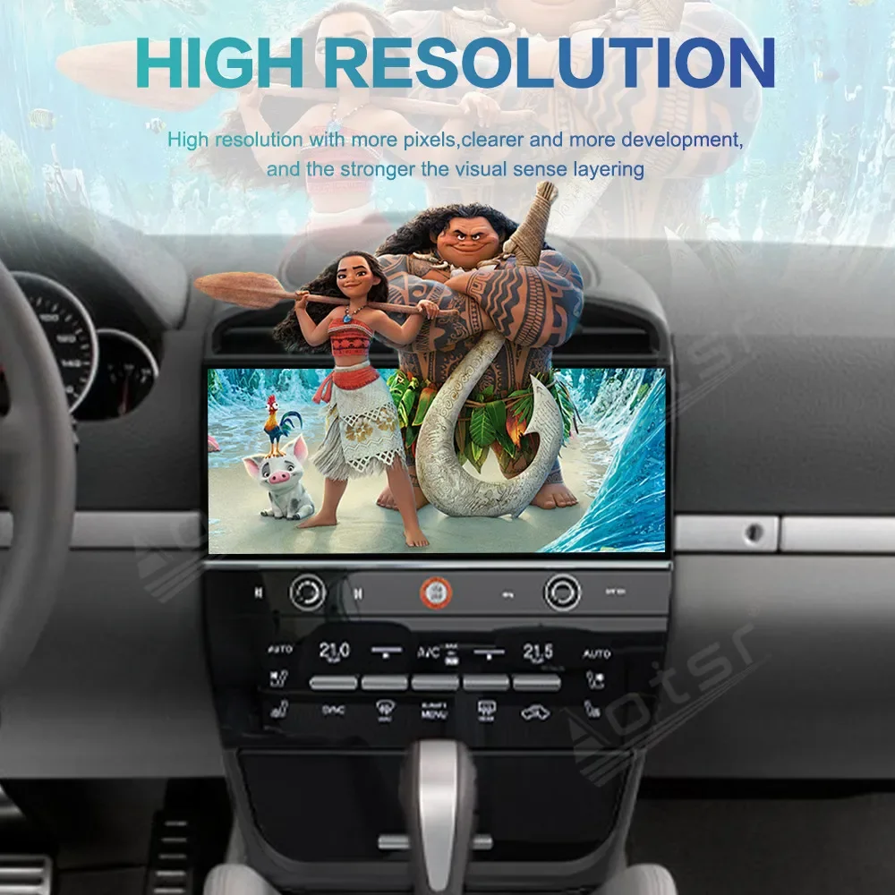 Wireless CarPlay GPS Navigation 6+128G Android 14 Car Radio For Porsche Cayenne 2003-2009 HD Screen Multimedia Head Unit