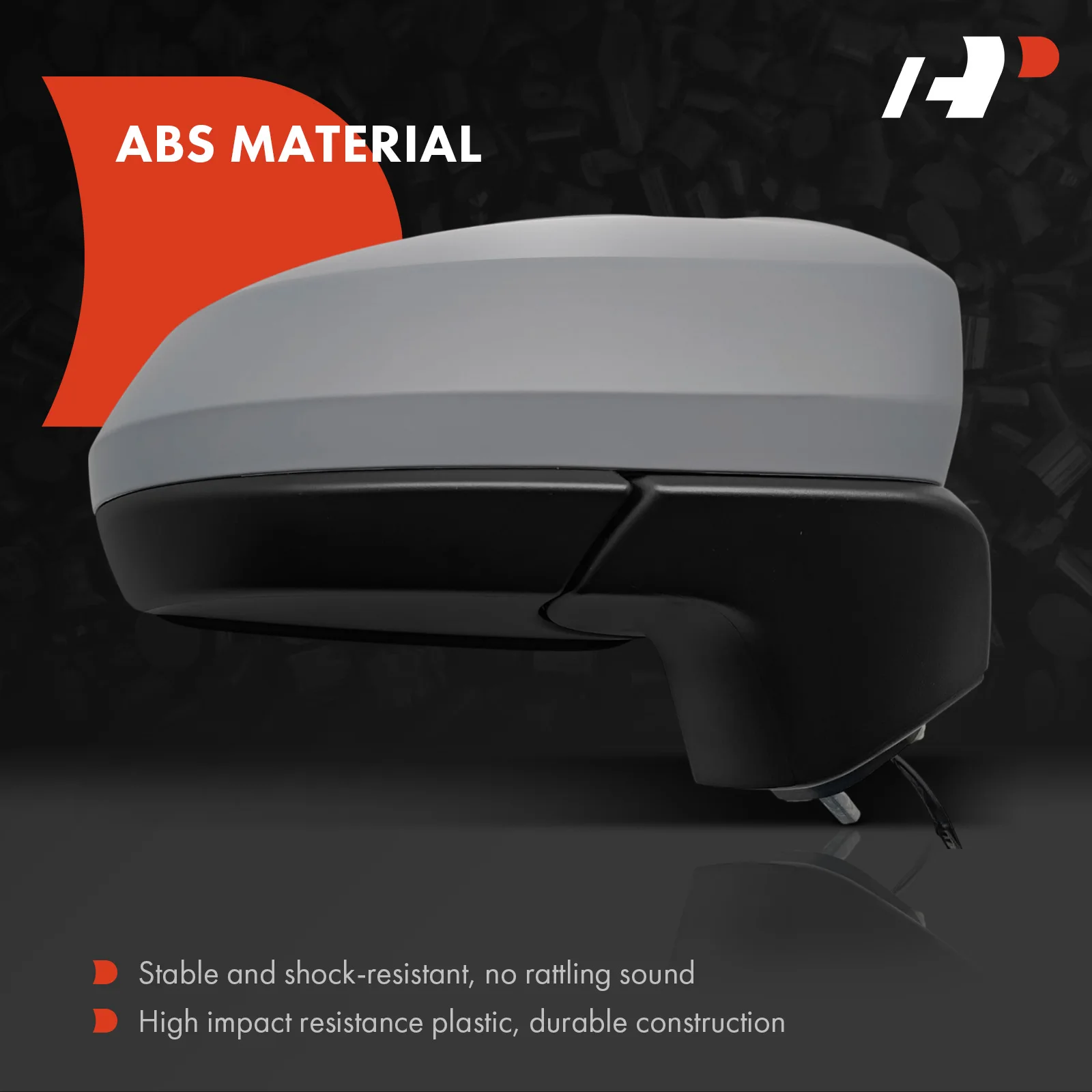 A-Premium Pair Power Door Mirror for Volkswagen Taos 2022-2024 Manual Folding Blind Spot Detection Black