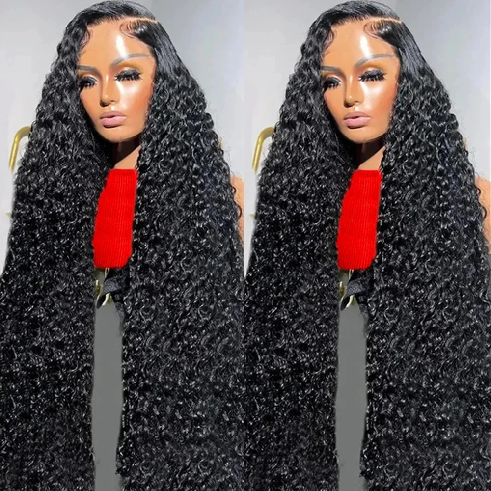 

13x4 Hd Lace Deep Wave Frontal Wig Wet And Wavy Glueless Pre Plucked Loose Water Wave Lace Front Wigs Curly Human Hair Wig