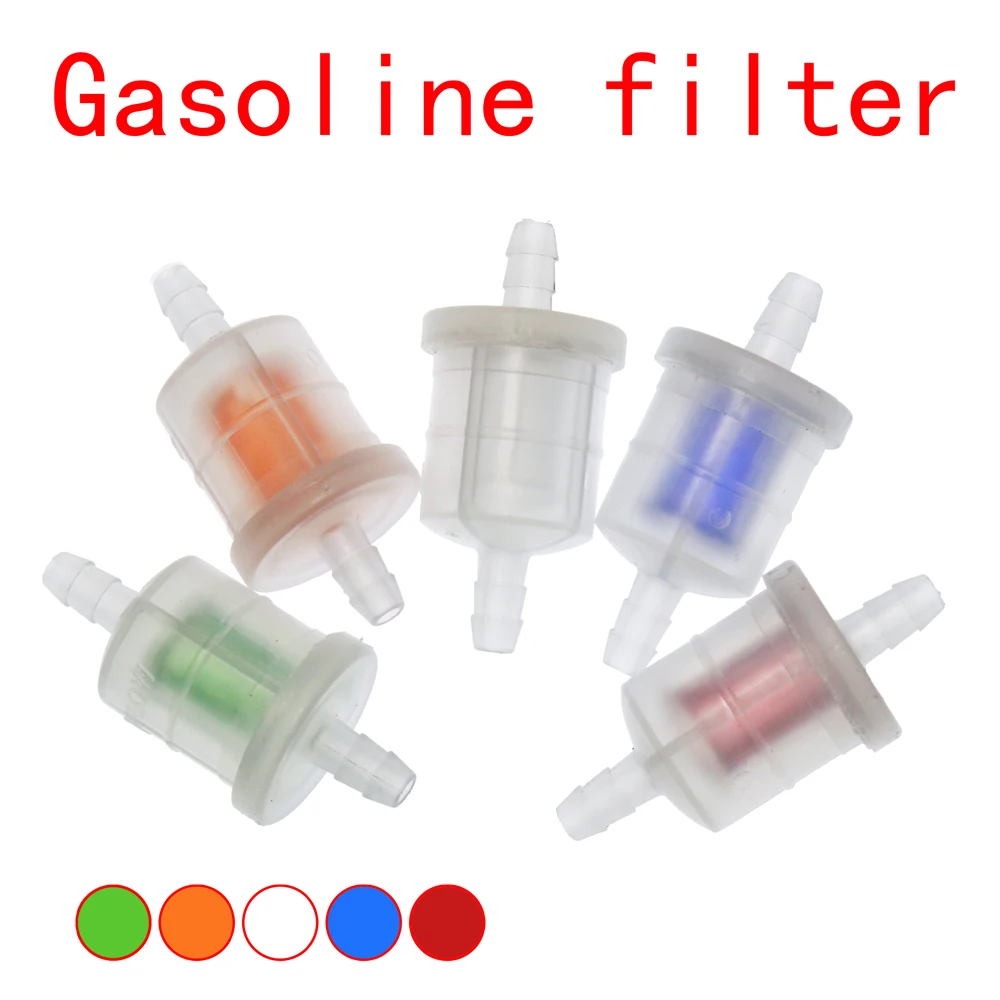 10pcs Universal Motorcycle Gasoline Gas Fuel Gasoline Oil Filter For Scooter Motorcycle Moped Scooter Dirt Bike ATV Fuel Filter