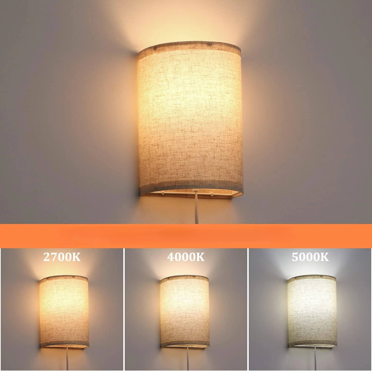 Plug in Wall Sconce Lamp  Industrial Wall Lamp with Plug in Cord Rustic Wall Sconce Fixture Bedroom Atmosphere Bedside Lamp