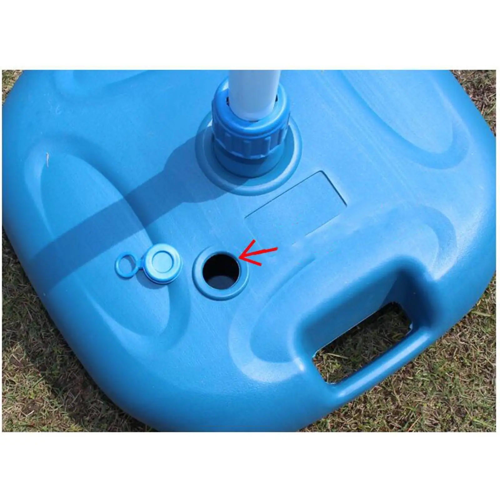 

Plastic Beach Umbrellas Stand Square Base Heavy Duty Holder for Garden Patio Sun Shelter Outdoor Use