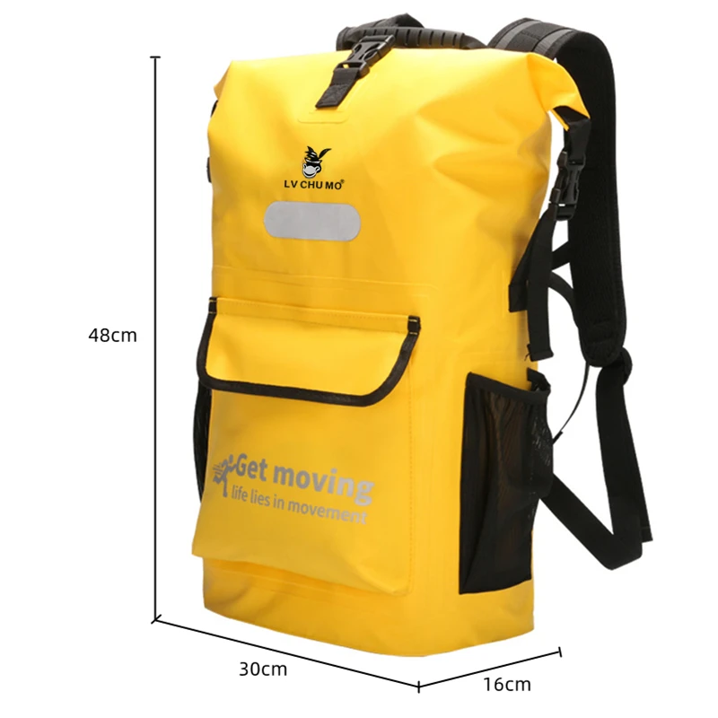 25L Waterproof Dry Bag Swimming Backpack Rucksack Pack Water Floating Sack Sport Canoe Kayaking Rafting Boating River Trekking