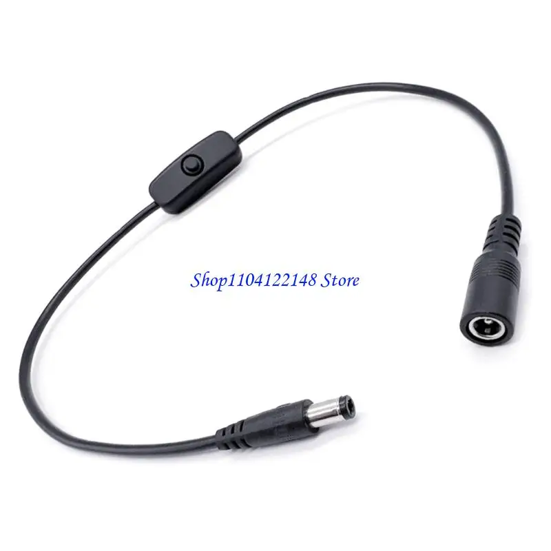 P9FA 1.5M DC5521 Extension Cable With Toggle Switches For CCTV Cameras Displays