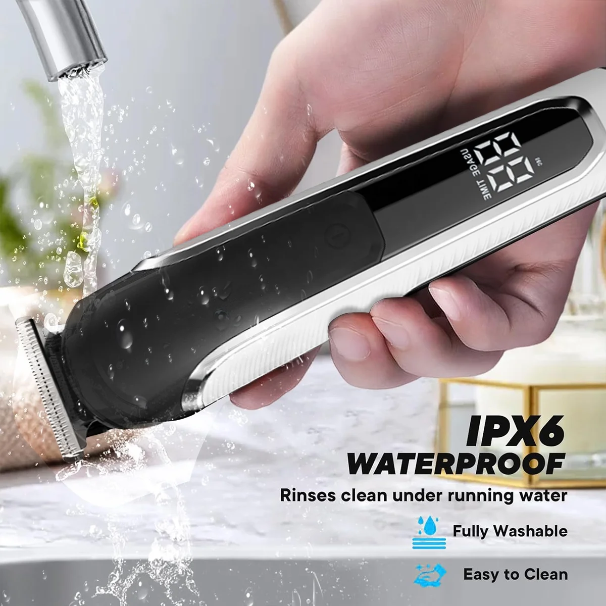 مجموعة ماكينة قص الشعر الاحترافية القابلة لإعادة الشحن عبر USB، ماكينة قص الشعر اللاسلكية للرجال