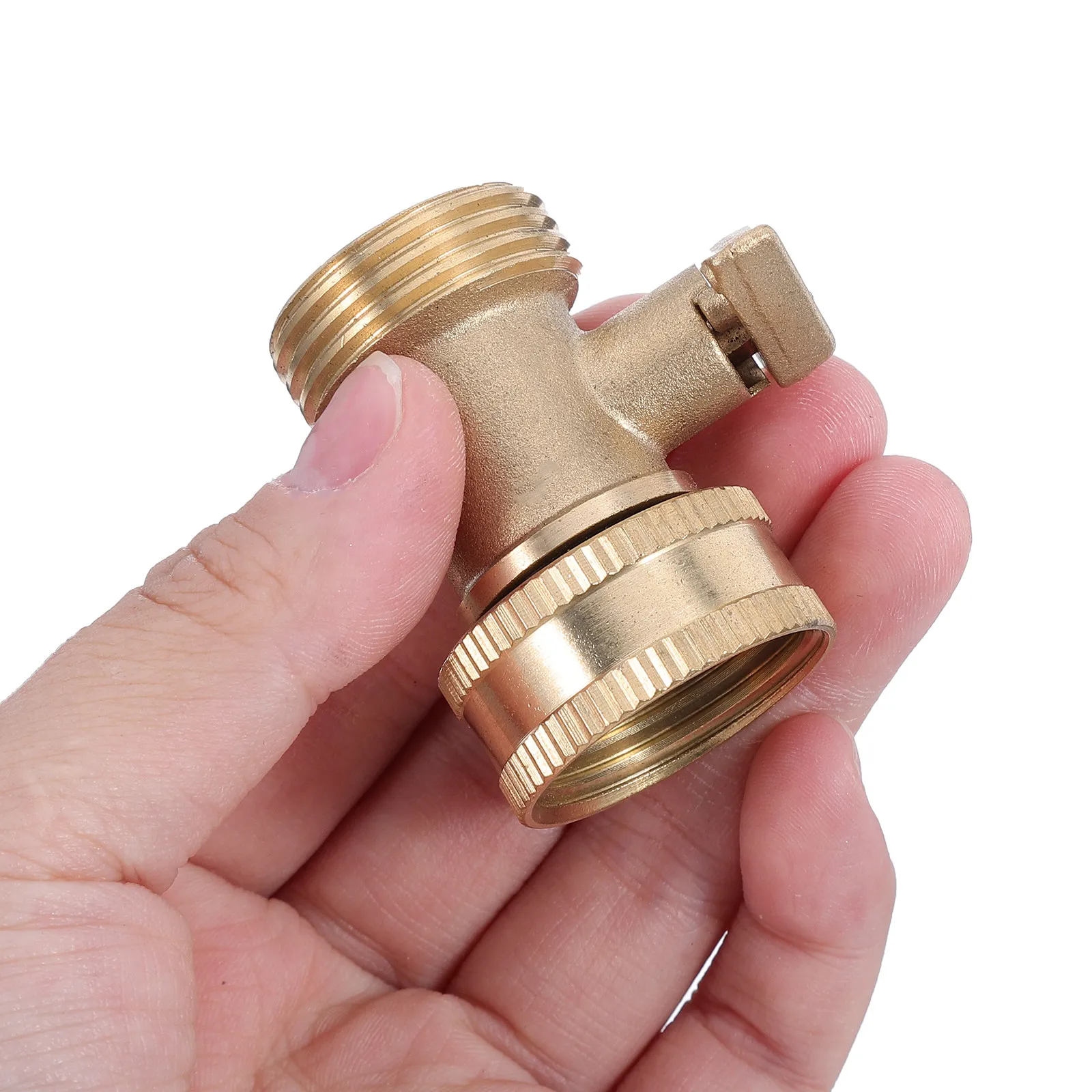 Brass Hose Shut off Valve Water Nozzle Car Wash Spray High Power 3/4