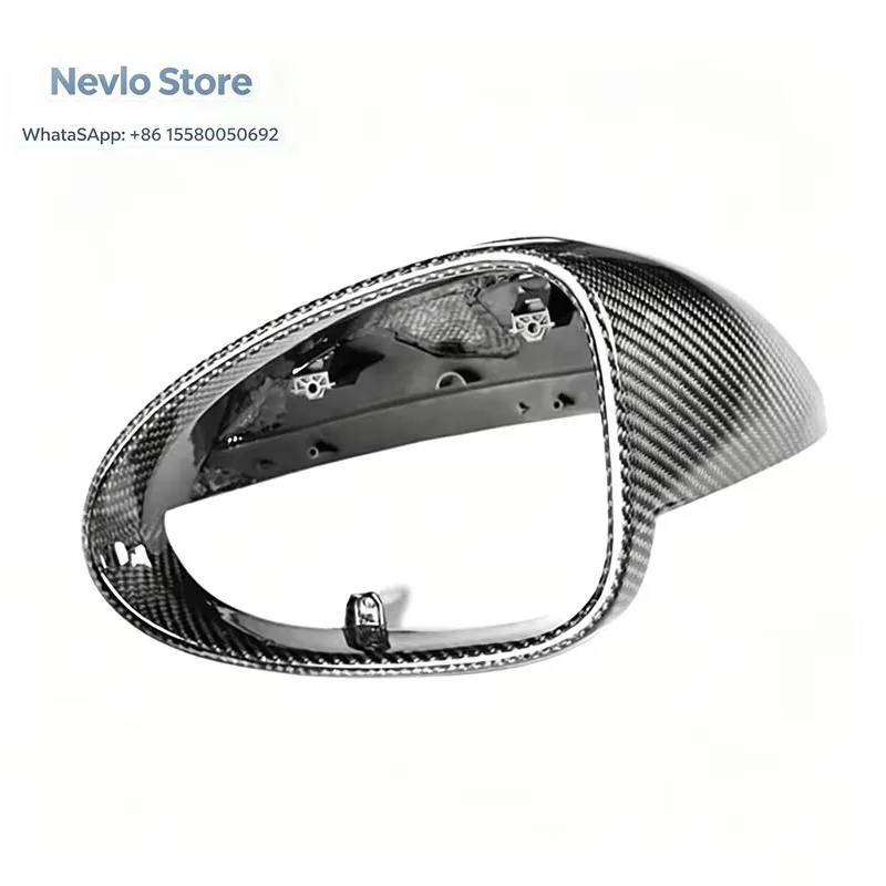 Real Carbon Fiber Rearview Side Mirror Cover Housing Replacement for Porsche Macan 95B 2014-2024 Accessories