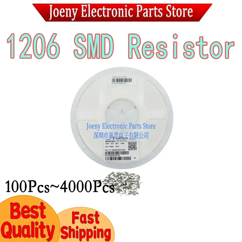 1206 SMD capacitance 100Pcs 4000Pcs 1nF 1.2nF 1.5nF 1.8nF 2nF 2.2nF 2.7nF 3nF 3.3nF 3.6nF 4.7nF 5.6nF 8.2nF Chipset Best Price