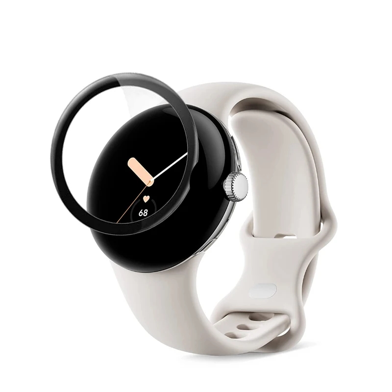 3D โค้งนิ่มป้องกันฟิล์ม Smartwatch Full สำหรับ Google Pixel นาฬิกาหน้าจอ Protector อุปกรณ์เสริมสมาร์ท
