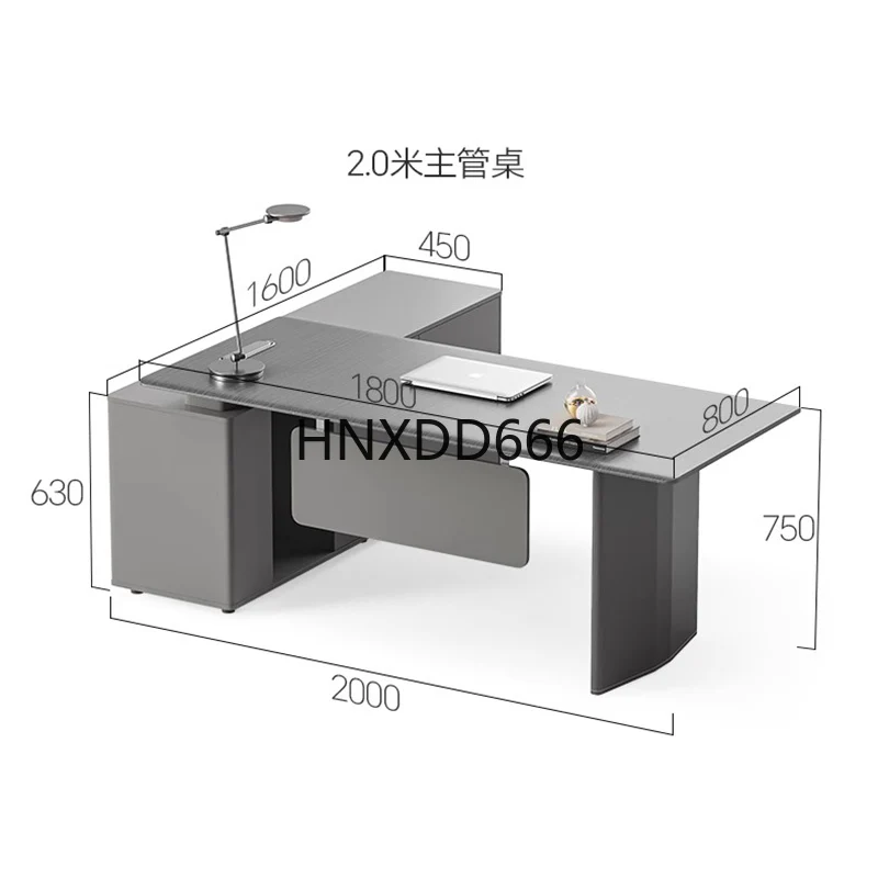 

Роскошный офисный стол в скандинавском стиле, Франция, простой продвинутый босс, L-образный стол, компьютерная офисная мебель в европейском стиле