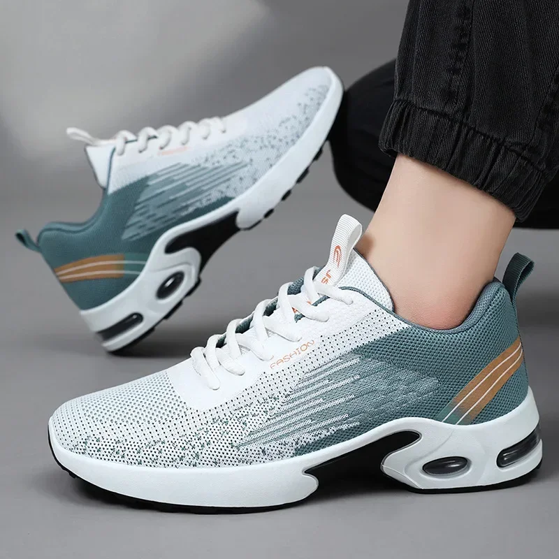 Men\'s Casual Sneakers Man High Quality Fashion Athletic Sport Shoes Tennis Spring Autumn Soft Soled Woven Breathable Sneakers