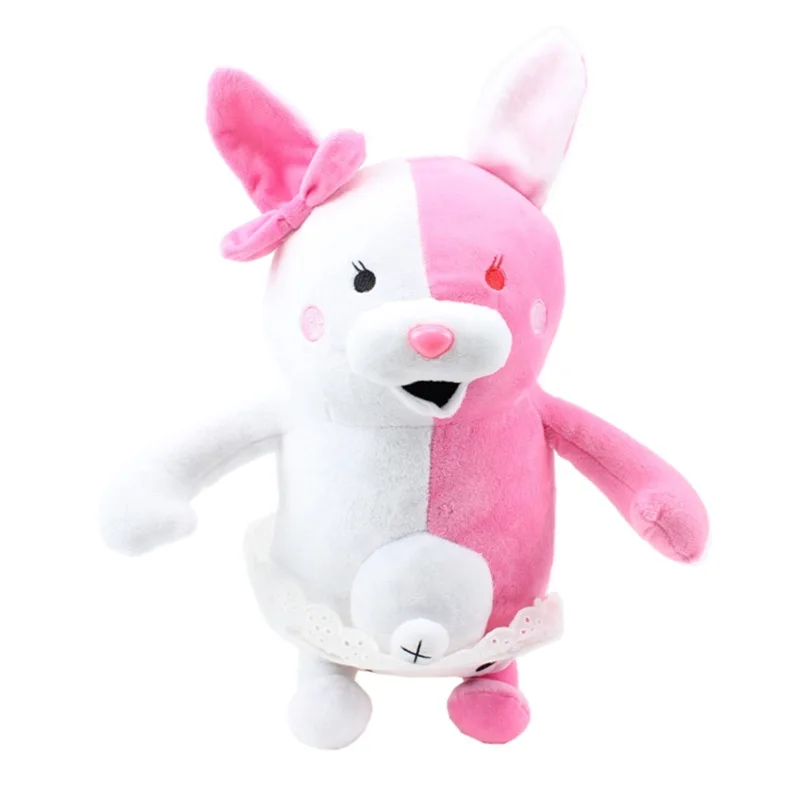 Dangan ronpa super danganronpa 2 monokuma preto branco urso brinquedo de pelúcia macio pelúcia animal bonecas presente aniversário para crianças
