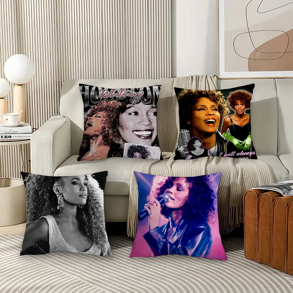 غطاء وسادة سنجر ويتني هيوستن وسائد مكتبية مناسبة لغطاء الوسادة المزخرف لغرفة نوم السيارة #4