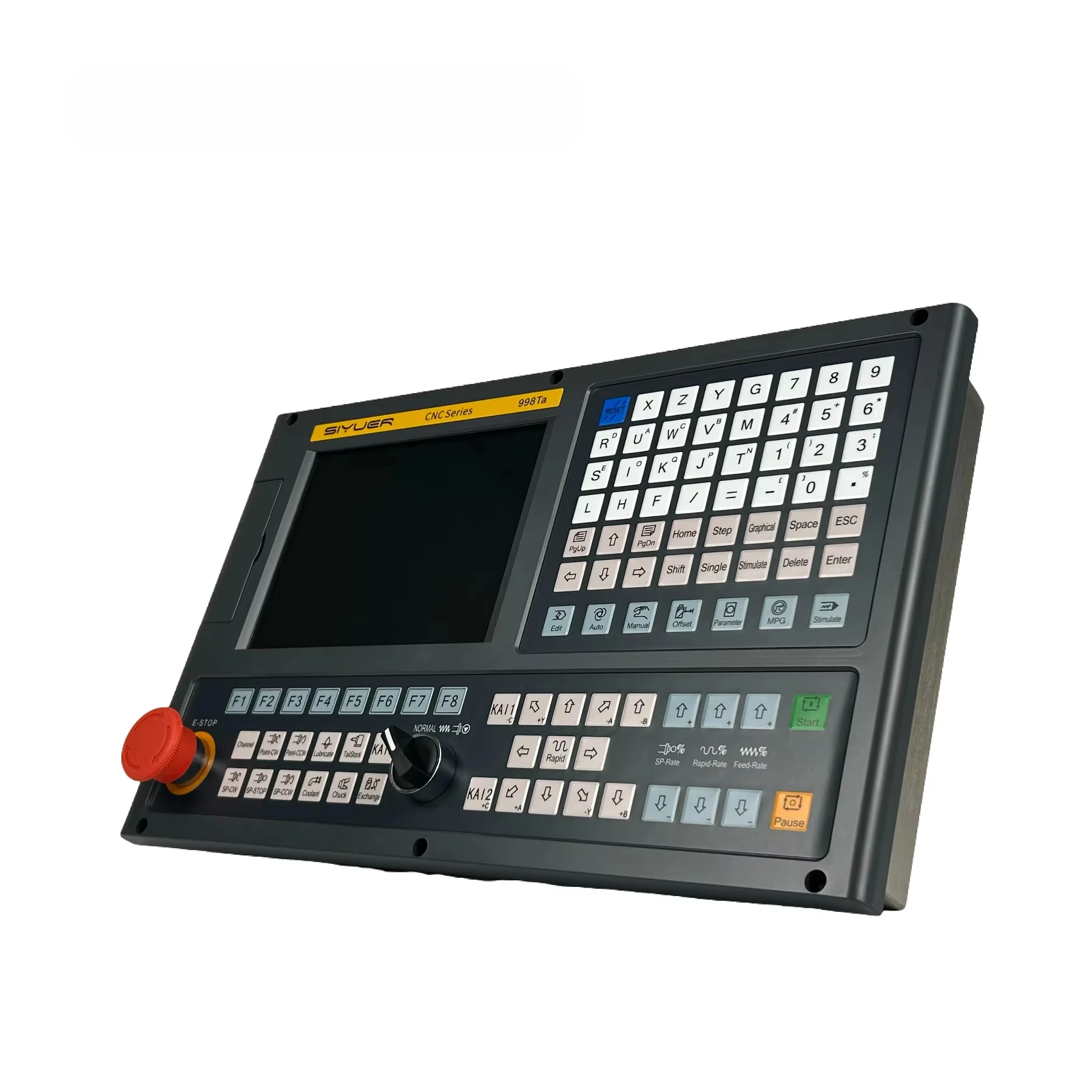 High Precision Siyuer 998Ta CNC Controller 2 Axis Mini Metal Lathe Turning Center Machine Control Panel Motor Kit Replace Newker