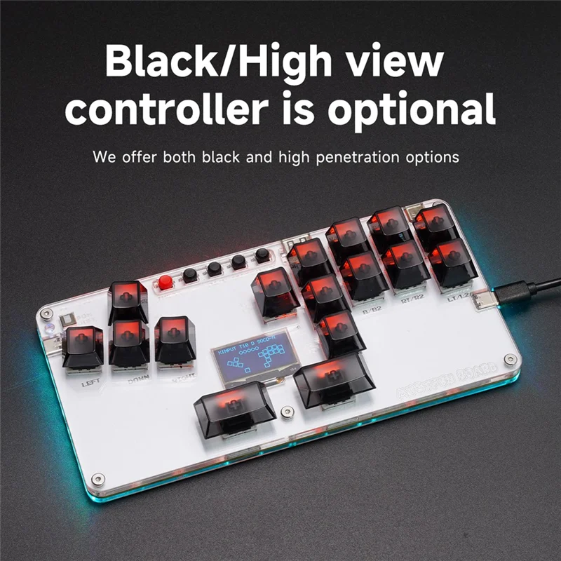

B29C-Mustfun Hitbox Controller Mini Leverless Arcade Stick Controller For PC/PS3/PS4/Switch And Fightstick Arcade Games