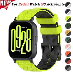 Silicone Strap for Redmi Watch 5 Active 5 Lite Smart Watch 22mm Band Bracelet for Xiaomi Redmi Watch 3 Active 3 Lite Wristband