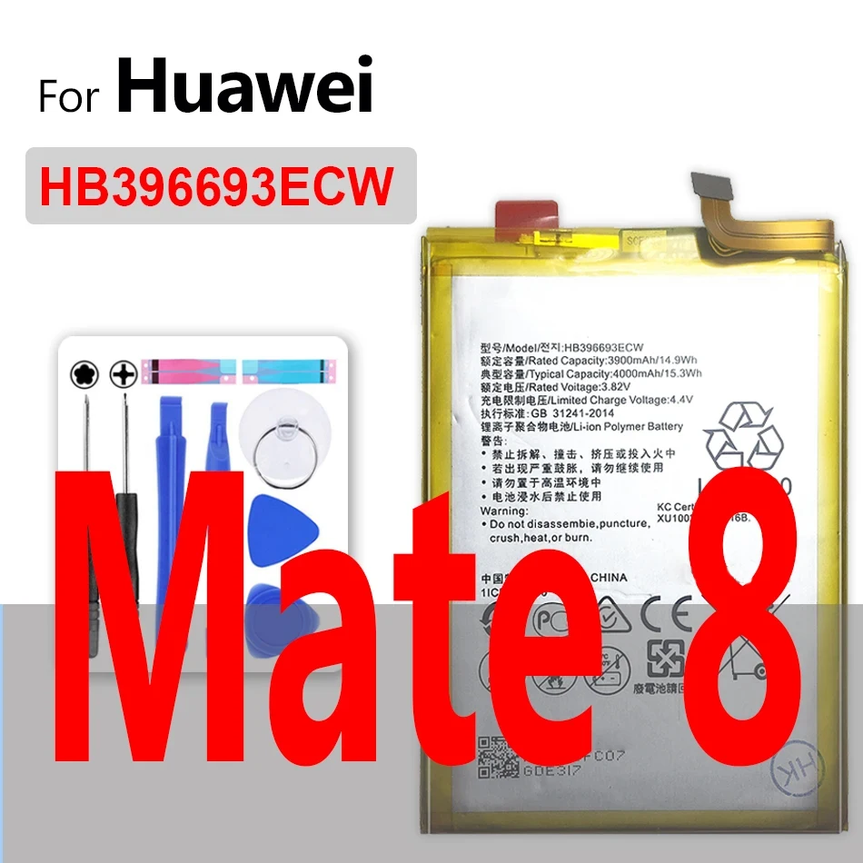 Battery For Huawei Honor 7X 8 8A 8S 8C 8X 9 9i 10 10i 20 20i Pro Lite STF-L09 STF-AL10/Mate 8 9 10 20 X RS G7 G8 G8X G9 G10 Plus