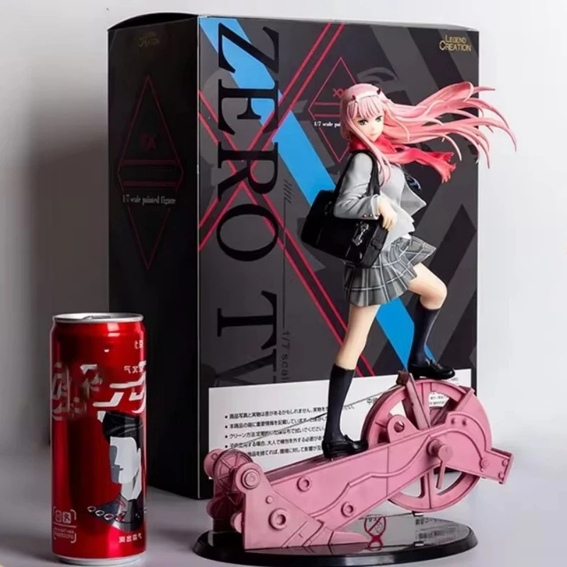 

Darling In The Franxx 02 Model Dolls Figurines Backpack Uniform Anime Zero Two Pvc Action Figure Collectible Adult Kids Toy Gift