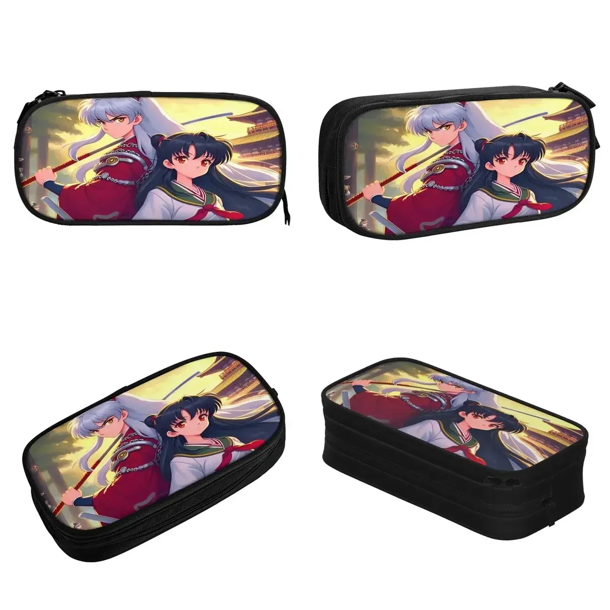 

Kagome Higurashi Inuyasha Pencil Case Anime Manga Pencil Pouch Pen Holder for Girl Boy Large Storage Pencil Bags Students School