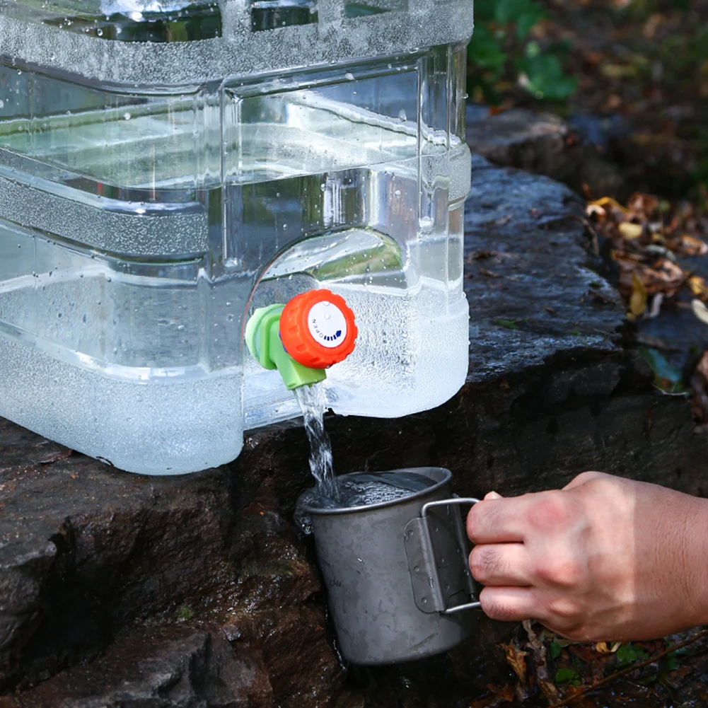 

Ведро для кемпинга, портативный резервуар для воды, контейнер 10 л, без утечек, большая емкость для кемпинга, приготовления пищи, пикника, пешего туризма