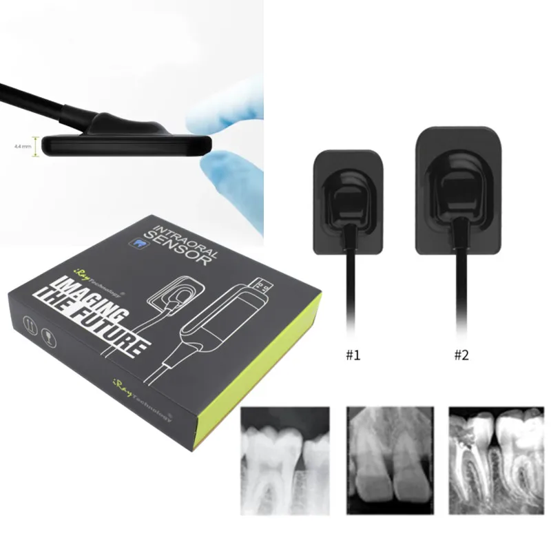 iRay Technology den tal X-Ray Sensor Digital Intraoral Imaging System RVG Sensor Size 1.5/2 for den tal cli nic APS CMOS Sensor