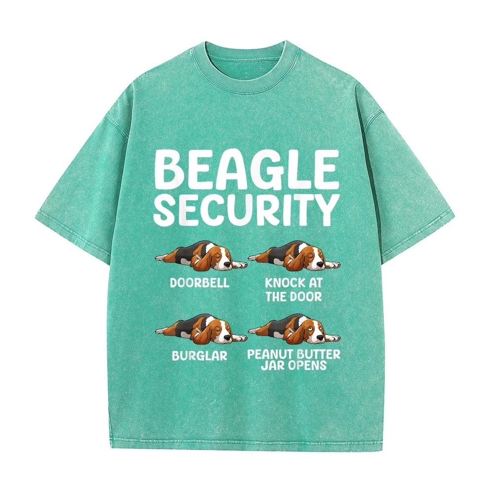 Cool Beagle Design For Men Women Dog Themed Lovers T-Shirt Clothes 한국인 Autumn Cotton Printed Daily Wear Short Sleeve Graphic
