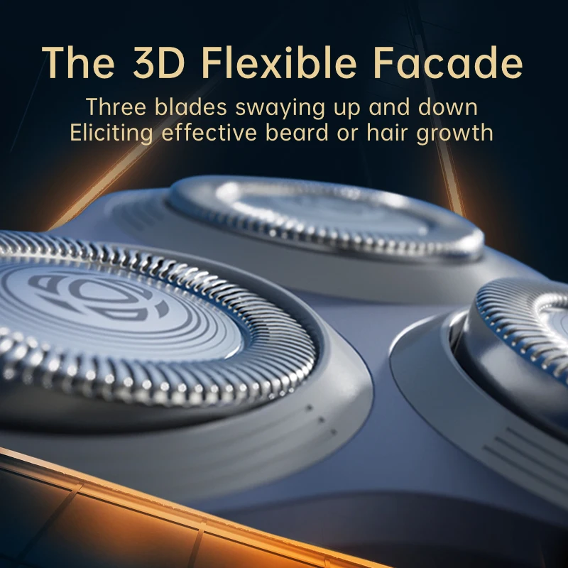 فيليبس S1886/1887 الوقوف ماكينة حلاقة كهربائية USB تهمة الفولاذ المقاوم للصدأ PowerCut شفرة الحلاقة الثلاثي العائمة رئيس أداة تهذيب اللحية #5
