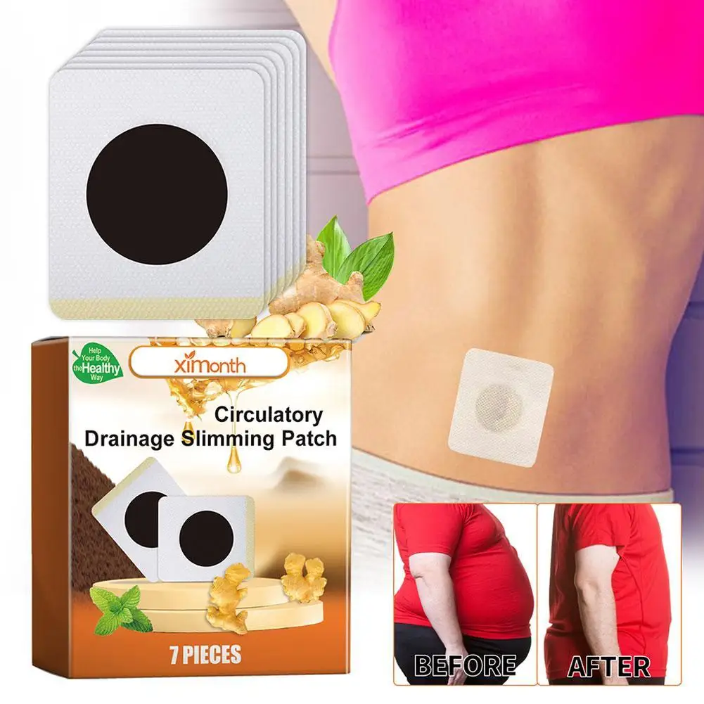 7pcs Bee Circulatory Drainage Slimming Patch Eliminate Phlegm Evenly Reduce Significantly Effectively Skin Care Beauty