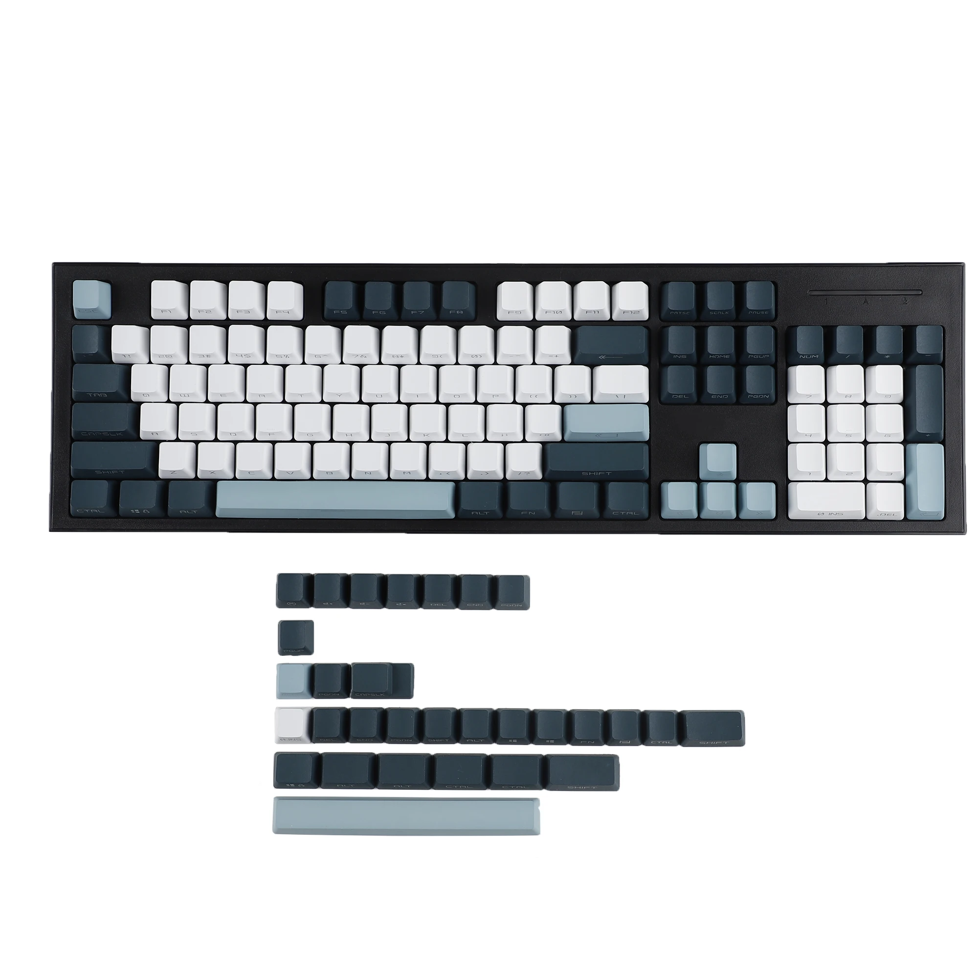 134 teclas Botanical Sidelit Keycaps perfil OEM de doble disparo para 104 87 84 68