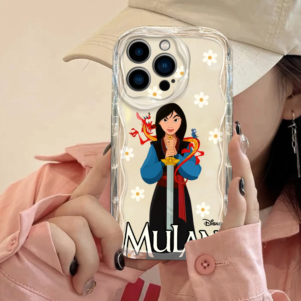 Mulan Cute Cartoon Disney dla Apple iPhone 15 14 13 12 11 XS XR X 8 7 Pro Plus Max Miękkie, przezroczyste etui na telefon Wave Oil