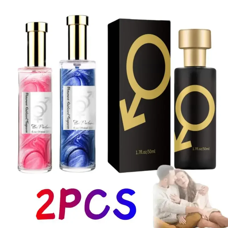 2PCS 30/50ML Sex Fragrance Rolling Ball Golden Lure Pheromone Perfume Dating Flirting Perfume Atmosphere Lasting Fragrance Oil