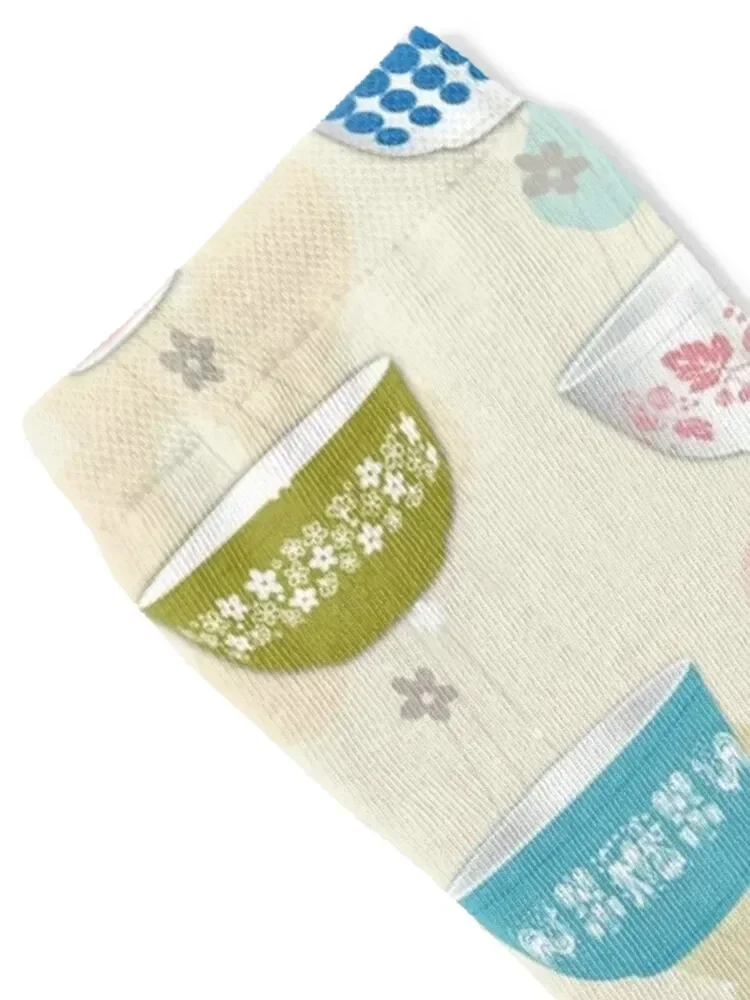 Vintage Pyrex Bowls Collection Socks kawaii basketball christmas gifts Stockings Girl'S Socks Men's