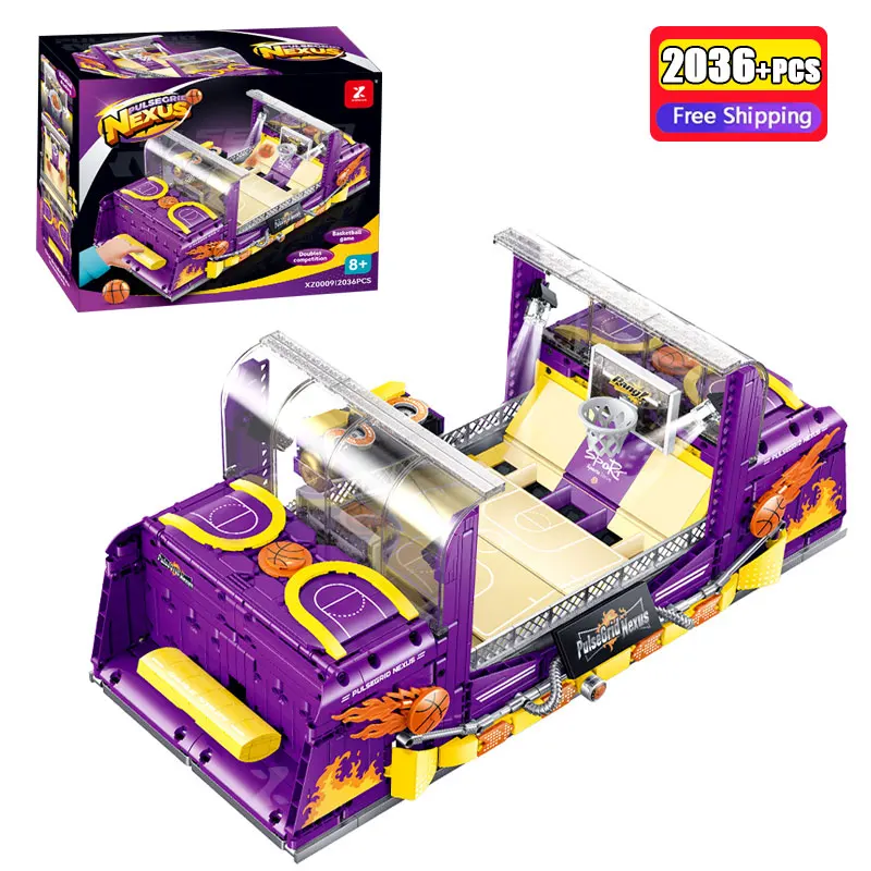 2036pcs Basketball Machine Building Blocks Creative Sports Game Console Bricks DIY Educational Assembly Toys For Children Gifts