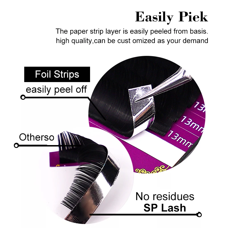 16Rows Classic Individual Eyelash Extension Lashes Matte Black Professional Soft Natural