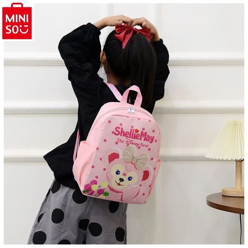 

MINISO Disney Stress Relief Large Capacity Cartoon Duffy Bear Printed Sweet Storage Children's Backpack